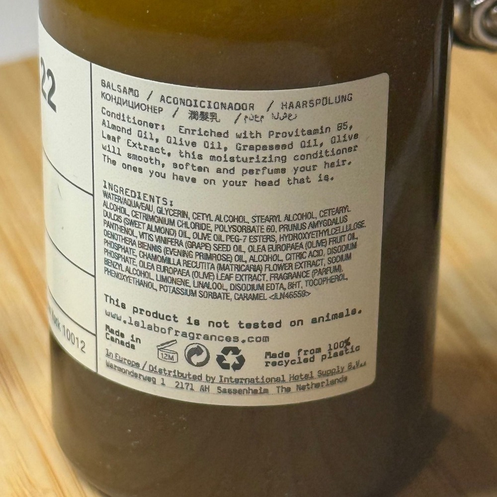 Le Labo • Bergamote 22 • Conditioner • 2.5oz • Travel Size • New No Seal - Picture 4 of 5